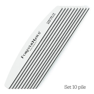 Kit 10 Pile Profesionale semiluna ForeverNails 120/180