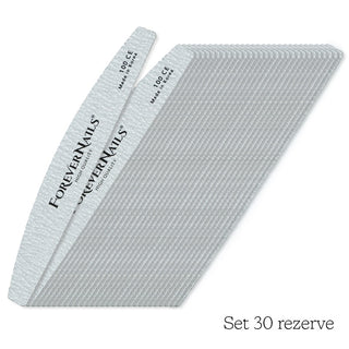 Kit 30 rezerve Pile profesionale ForeverNails 100