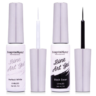 Liner Artistic Oja Semipermanenta ForeverNails Black & White Duo