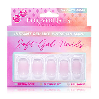 Unghii Press On Soft Gel ForeverNails Babyboomer