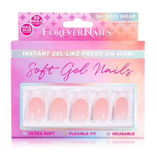 Unghii Press On Soft Gel ForeverNails Natural Beauty