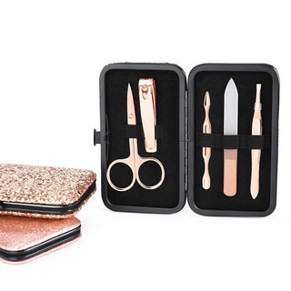 Trusa de Manichiura Kit 5 Piese Rose Gold